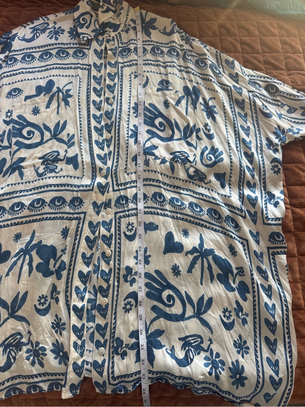 Anthropologie Corey Lynn Carter Long Sleeve Printed Shirt Dress - Picture 6 of 6